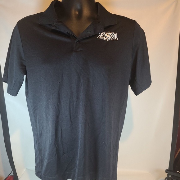 MENS NIKE GOLF DRI-FIT BLACK LSA GOLF POLO SHIRT SIZE XL - Picture 1 of 6